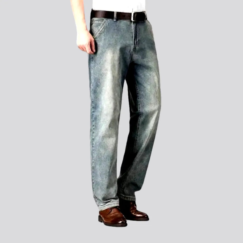 Party Jeans for Night Out -High-waist thin jeans
 for men