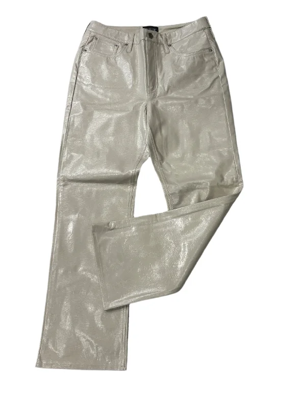 Moisture-wicking pants for intense gym workouts -Pants Ankle By J Crew In Cream, Size: 8