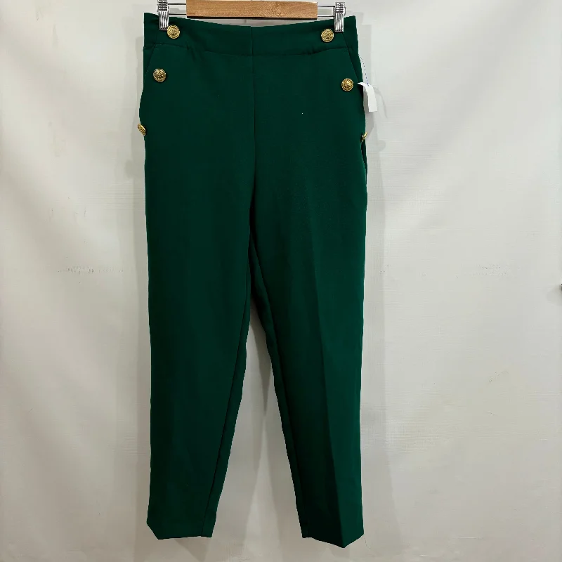 Stretch twill pants for flexible office comfort -Pants Chinos & Khakis By Zara In Green, Size: M