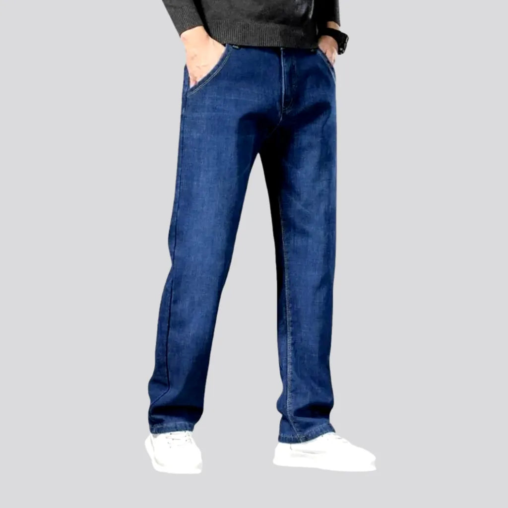 Flare Jeans for Retro Vibe -Classic warm elastic men's jeans