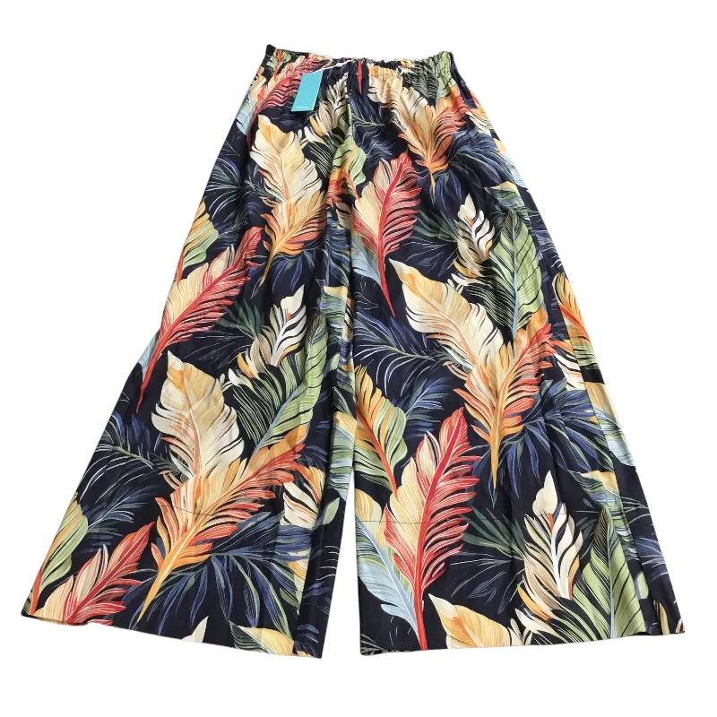 Stylish cropped pants for warm season trends -Pants Linen By Shore In Floral Print, Size: M