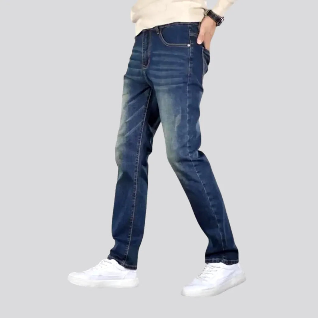 Printed Jeans for Pattern -Stretchable slim men's jeans