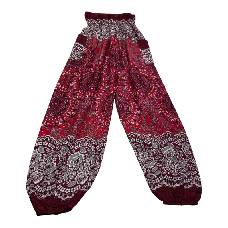 Relaxed fit pants for laid-back comfort wear -Pants Other By Clothes Mentor In Red, Size: Osfm