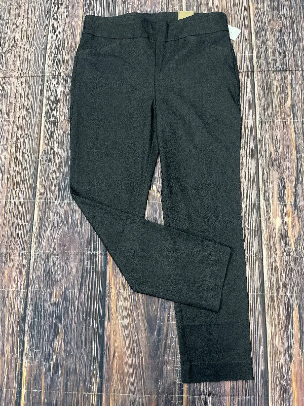 Stylish leather pants for edgy night looks -Pants Other By Chicos In Grey, Size: 10p