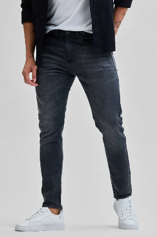 Outdoor Jeans for Adventures -Grey Tapered Fit Jeans