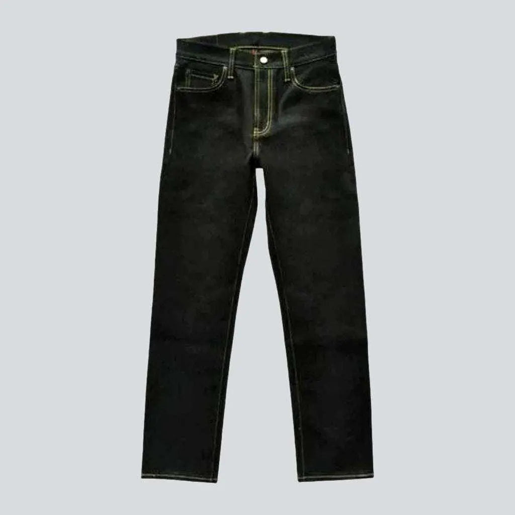 Boyfriend Jeans for Relaxed -Super heavyweight men's self-edge jeans