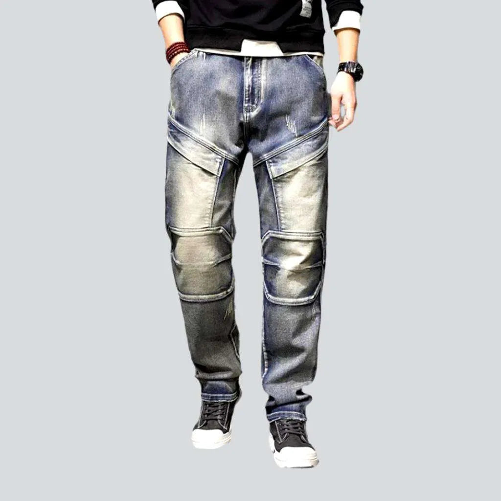 Anniversary Jeans for Special -Patchwork men's vintage jeans