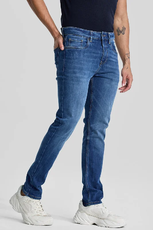 Casual Friday Jeans for Relaxed -Blue Tapered Fit Jeans