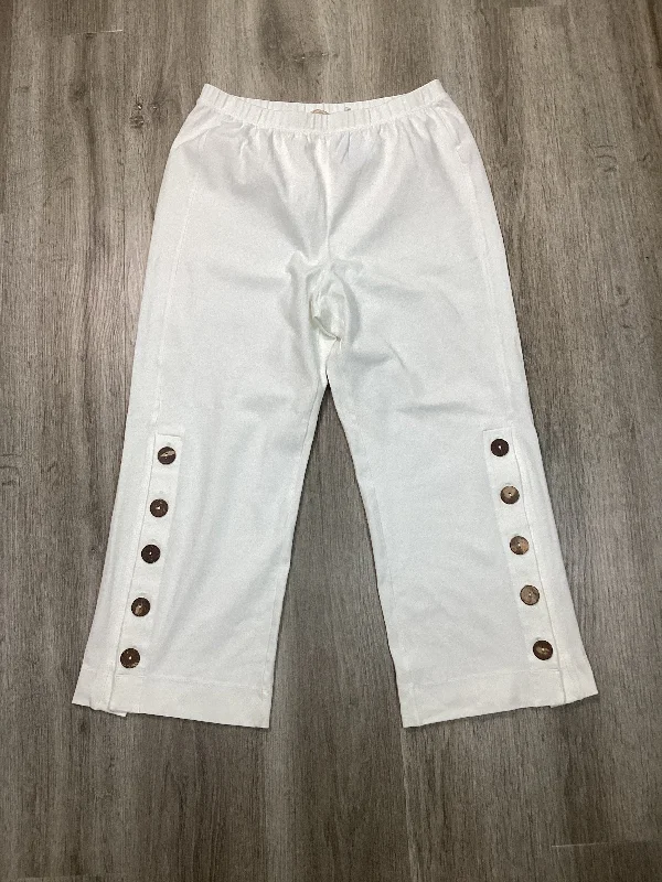 Soft velvet pants for cozy holiday outfits -Pants Other By Soft Surroundings In White, Size: M