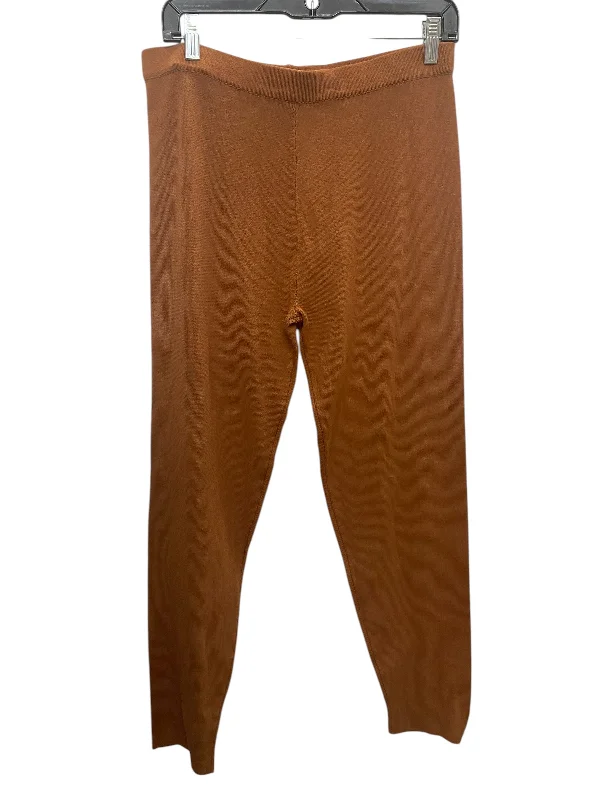 Elegant wide-leg pants for upscale dinner dates -Pants Other By Clothes Mentor In Brown, Size: Xl