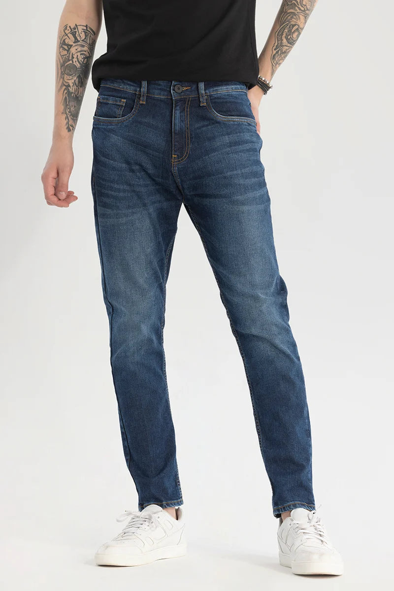 Khaki Jeans for Different -Navy Slim Fit Jeans