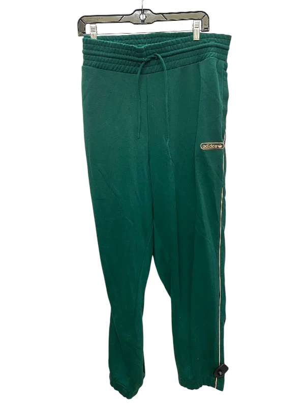 Reinforced cargo pants for heavy-duty field work -Pants Lounge By Adidas In Green, Size: 2x