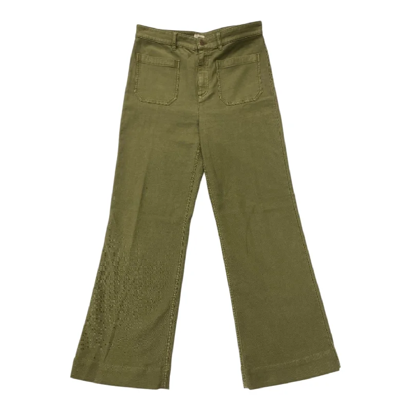 Retro bell-bottom pants for 70s-inspired fashion -Pants Chinos & Khakis By Faherty In Green, Size: 12