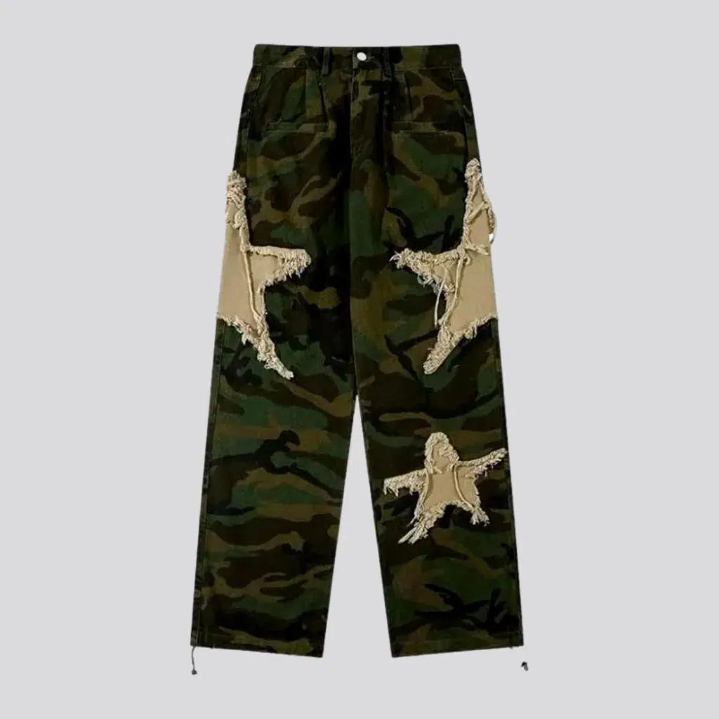 Outdoor Jeans for Adventures -Y2k men's stars-embroidery jeans