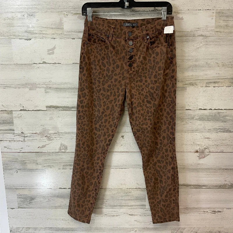 Waterproof hiking pants for rainy trail conditions -Pants Other By Level 99 In Animal Print, Size: 6