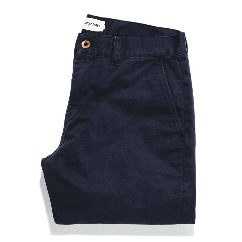 Affordable denim pants for everyday rugged use -The Democratic Chino in Navy