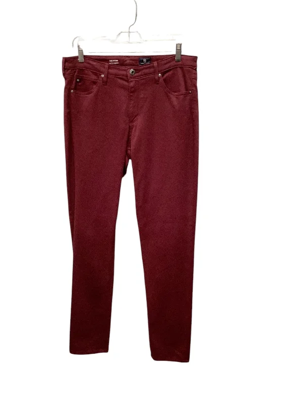 Stylish flare pants for retro party looks -Pants Other By Adriano Goldschmied In Red, Size: 10