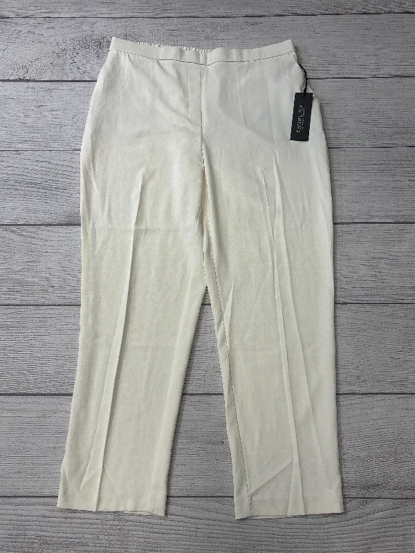 Soft cotton pants for sensitive skin comfort -Pants Ankle By Rachel Zoe In Cream, Size: 12