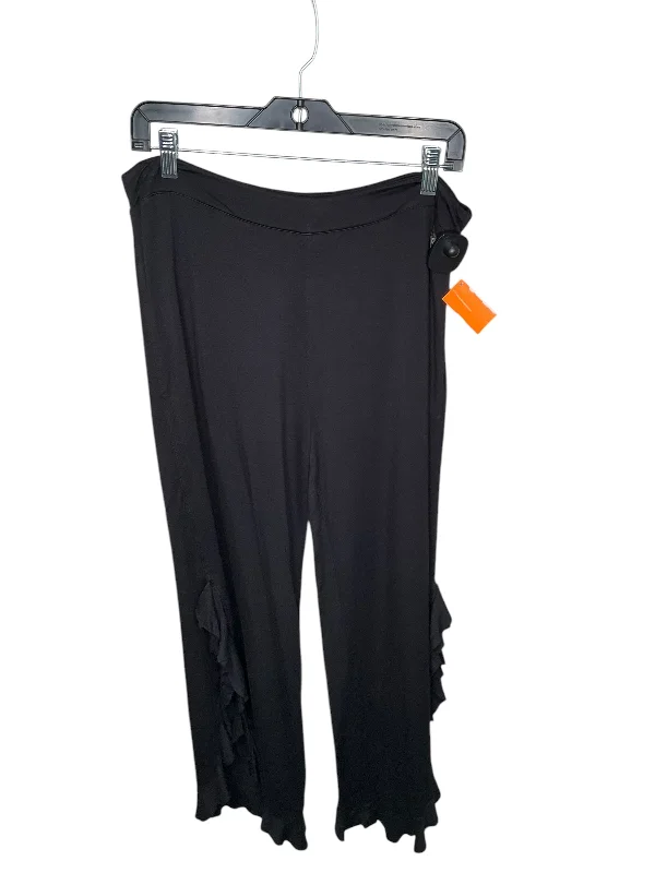 Stretchy leggings pants for casual active days -Pants Lounge By Matilda Jane In Black, Size: L