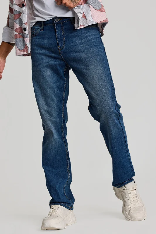 Fishing Jeans for Water -Blue Straight Fit Jeans