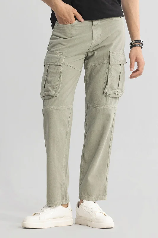 Cargo Pants with Cargo Pockets for Engineers -Adventure-Ready Moss Green Cargo Jeans