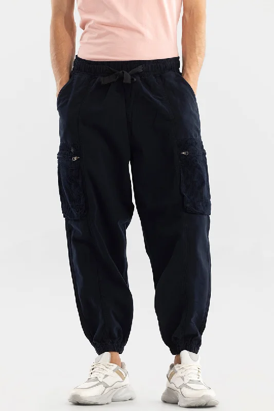 Cargo Pants with Cargo Pockets for Kitesurfing -Korean Style Navy Cargo Pant