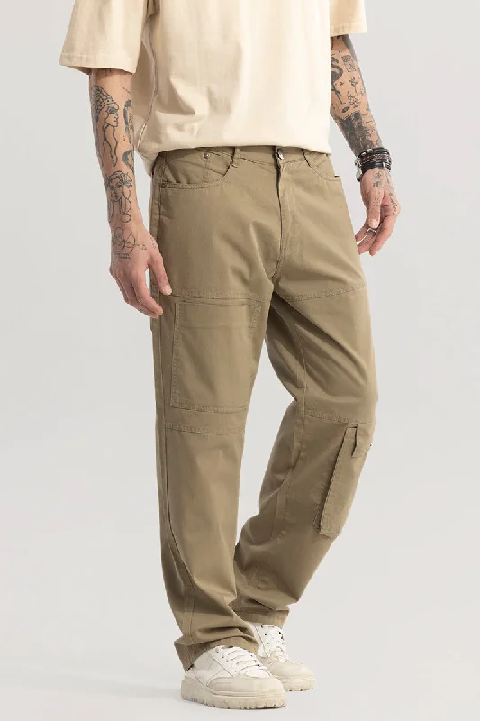 Cargo Pants with Cargo Pockets for Snorkeling -Trekker Beige Cargo Pant