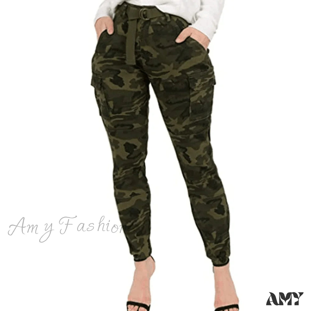 Cargo Pants with Cargo Pockets for Fishing -Amy Fashion - Running Walking Breathable Pants