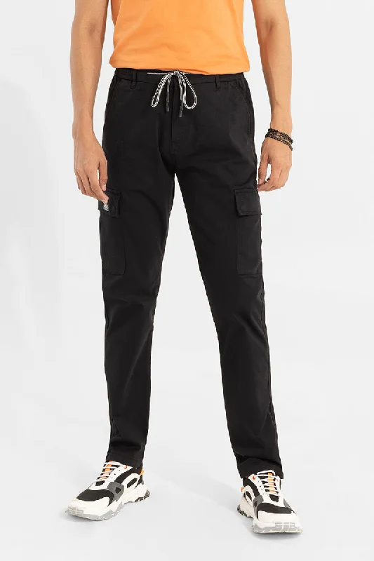 Cargo Pants with Cargo Pockets for Mechanics -Stark Pastel Black Cargo Pant