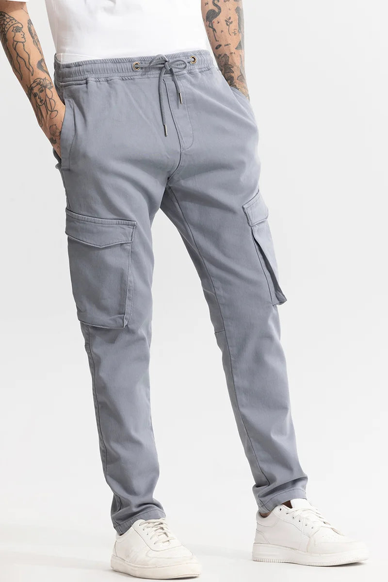 Cargo Pants with Cargo Pockets for Pilates -Dagon Grey Cargo Pant