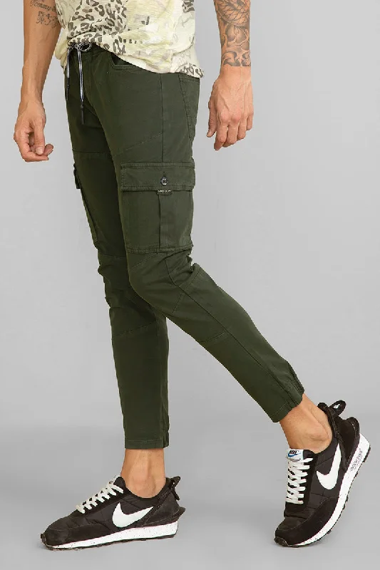 Cargo Pants with Cargo Pockets for Photography -Steezy Olive Cargo Pant