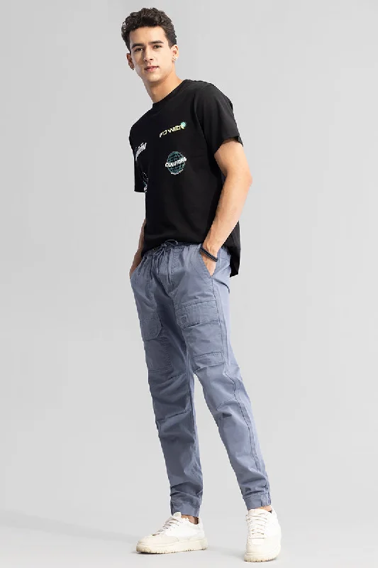 Cargo Pants with Cargo Pockets for Athletes -Trek Tech Grey Cargo Pant