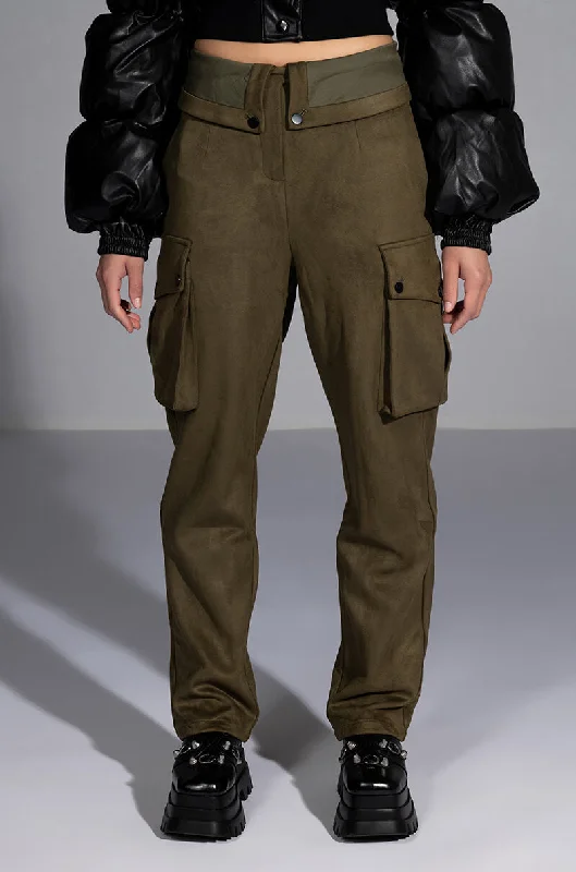 Cargo Pants with Cargo Pockets for Bird Watching -DISTRACTION FOLD OVER CARGO PANTS