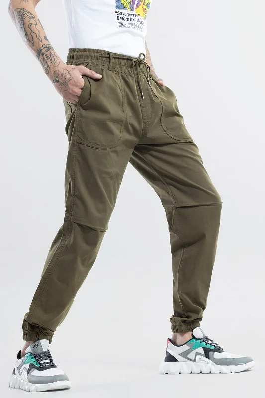 Cargo Pants with Cargo Pockets for Beach -Slayer olive Cargo Pant