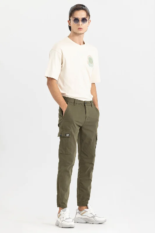 Cargo Pants with Cargo Pockets for Farming -Steggi Olive Cargo Pant