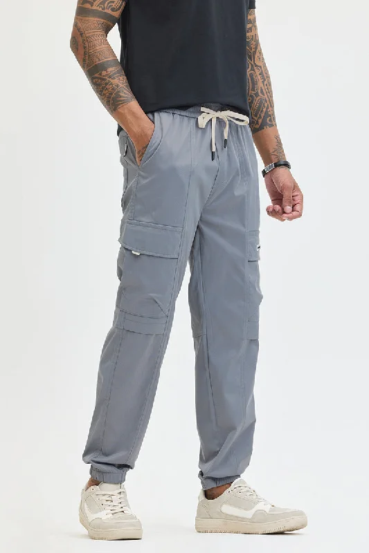 Camouflage Cargo Pants for Hunting and Camping -Grey Slim Fit Cargo