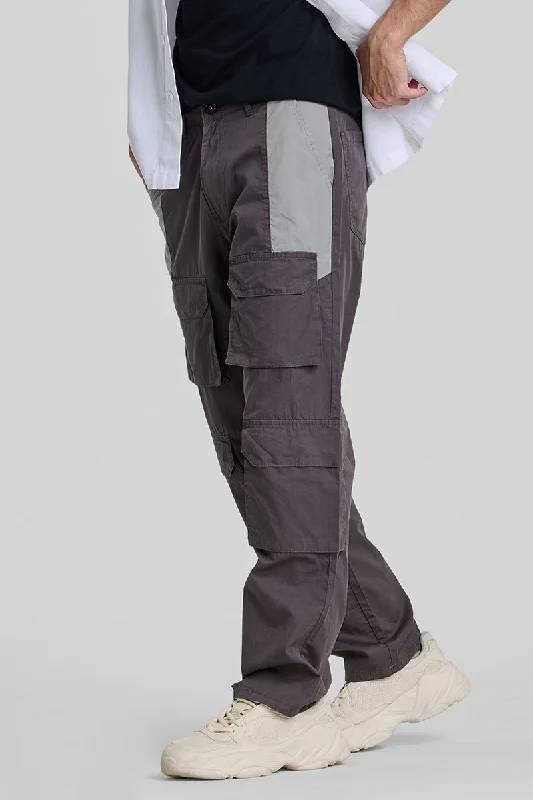 Camouflage Cargo Pants for Hunting and Camping -Brown Patch Pocket Cargo Pants