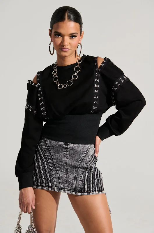 Indian Blouses with Intricacy -UNDER CONTROL SWEATSHIRT