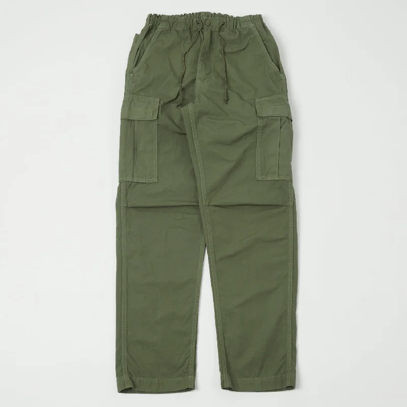 Cargo Pants with Cargo Pockets for Work -orSlow Easy Cargo Pant - Army Green