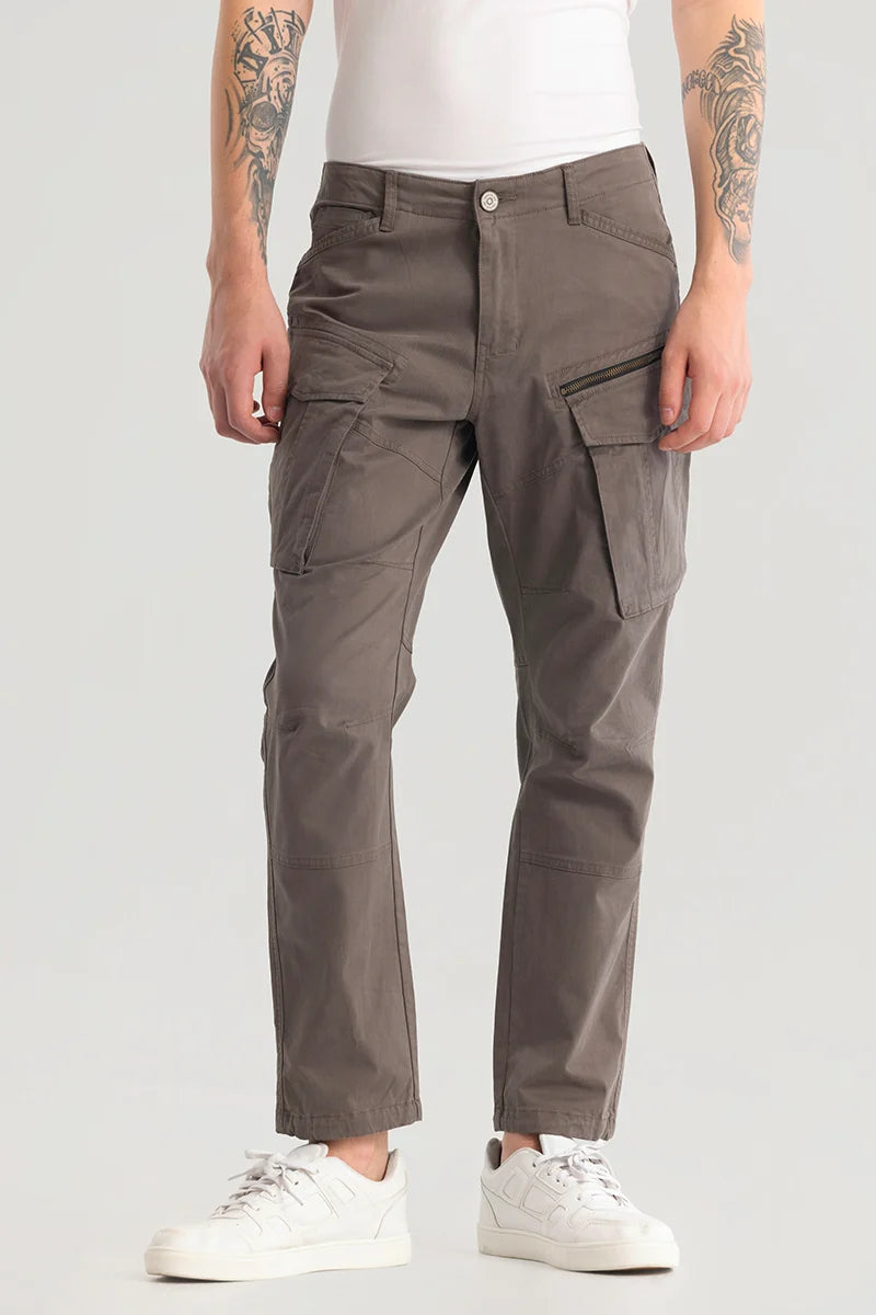 Cargo Pants with Cargo Pockets for Rock Climbing -Tyke Pro Grey Cargo Pant