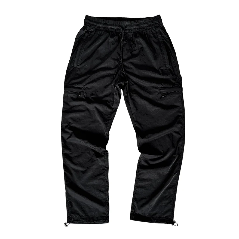 Cargo Pants with Cargo Pockets for Models -Nylon Cargo Pants - Black