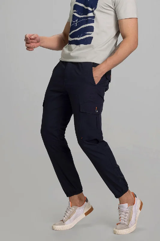 Cargo Pants with Cargo Pockets for Professional Sports -Majin Navy Cargo