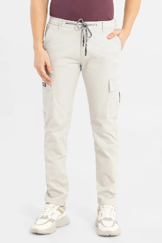 Cargo Pants with Cargo Pockets for Welders -Stark Pastel Light Grey Cargo Pant