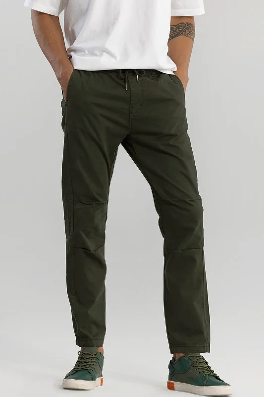 Cargo Pants with Cargo Pockets for Wedding -Starkie Olive Cargo Pant