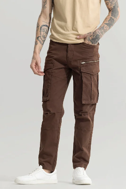 Cargo Pants with Cargo Pockets for High School Sports -Outlander Brown Cargo Pant