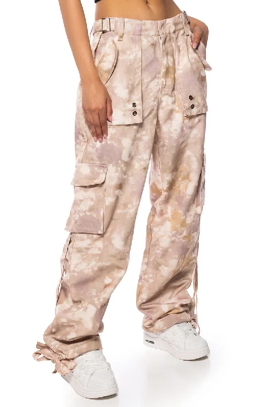 Cargo Pants with Cargo Pockets for Doctors -QUINN RELAXED PRINT CARGO PANT