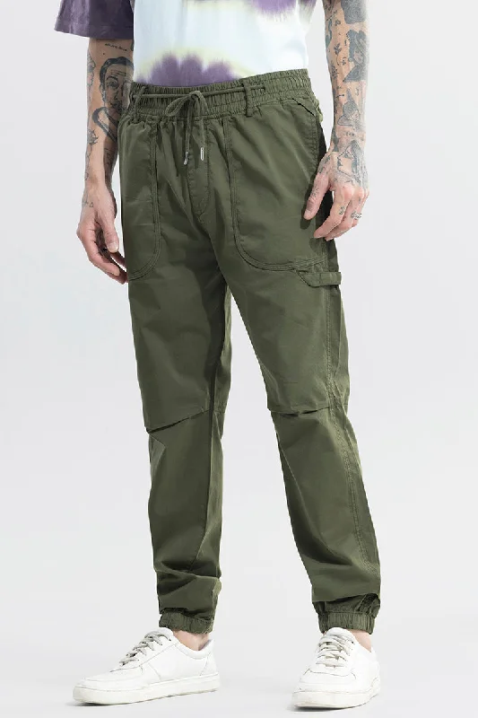 Cargo Pants with Cargo Pockets for Sports -Slayer Green Cargo Pant