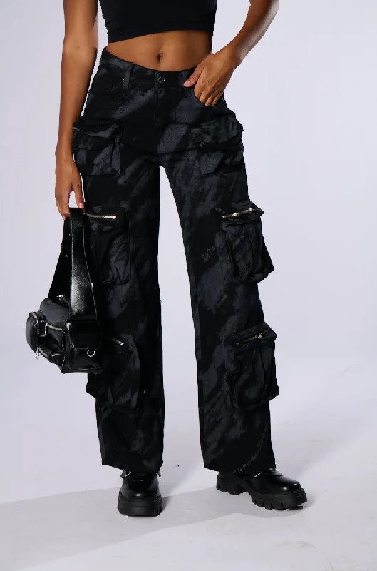 Cargo Pants with Cargo Pockets for Party -MOODY ATTITUDE PRINTED CARGO PANT