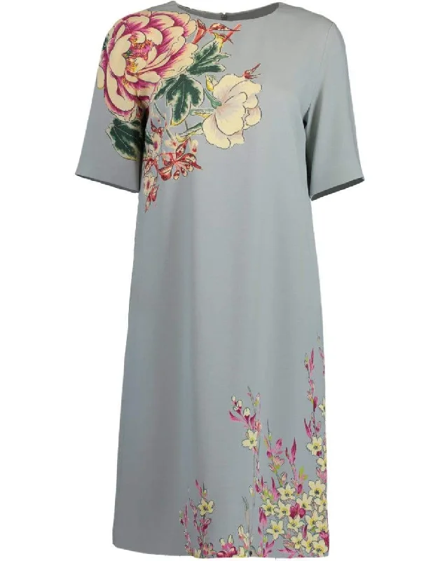 Birthday Dresses for Celebration -Light Blue Shift Dress