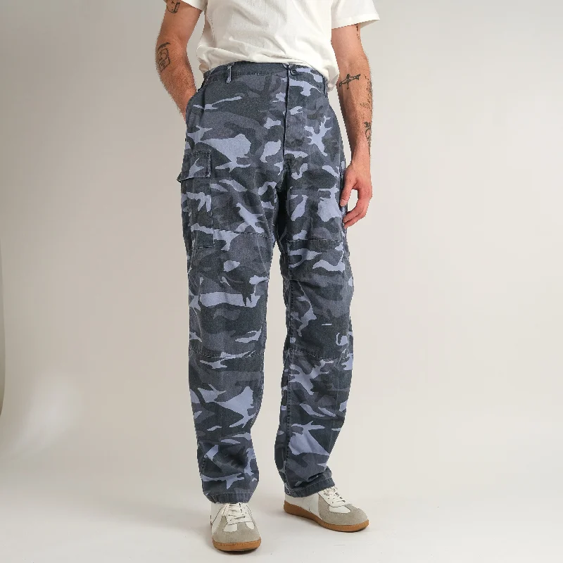 Military Style Cargo Pants for Tactical Operations -BDU WINTER CAMO CARGO PANTS